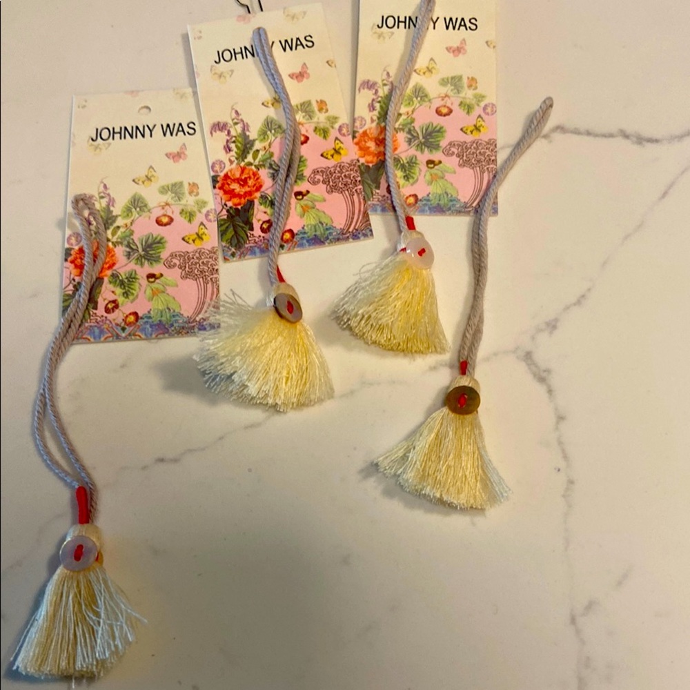 Johnny Was Cream Tassel Set